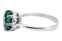 Vintage Stil Ring Smaragd Sterling Silber 925 vrc157s